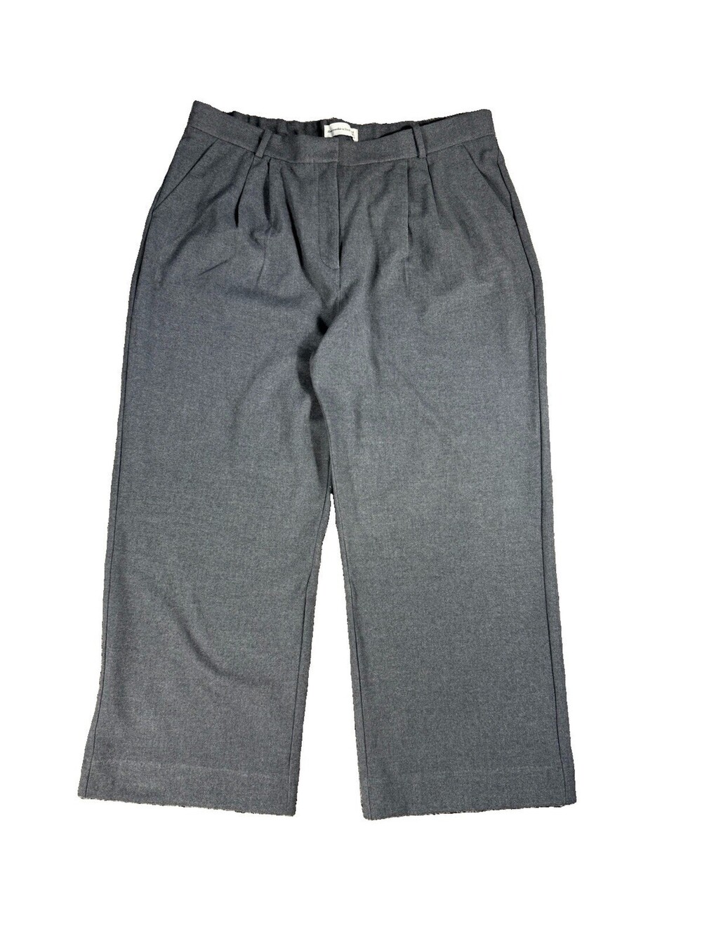 Abercrombie & Fitch Men’s Gray Elastic Waist Pleated Dress Pants 34/18 Stretch
